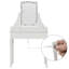 Ensemble coiffeuse et tabouret en bois Pylesville-621925018