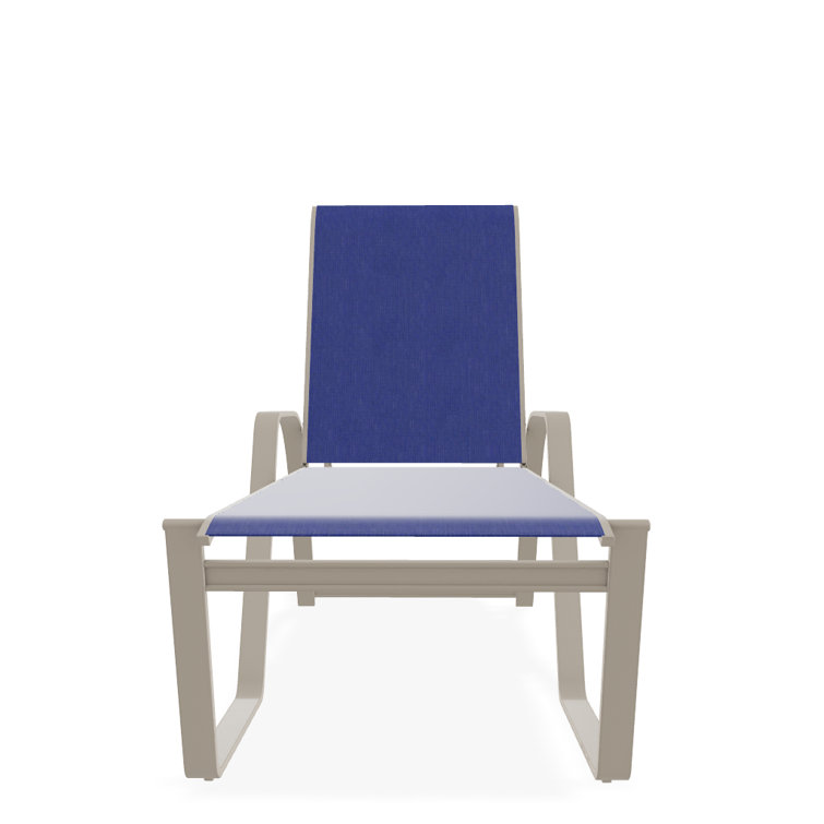 Holna Outdoor Rust-Resistant Metal Chaise Lounge