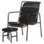 Upholstered Lounge Chair With Footstool