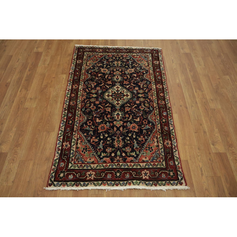 Charmant tapis floral traditionnel 3 x 4
