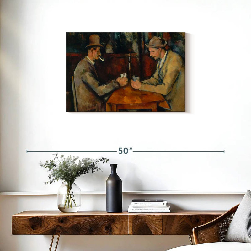 Senne, les joueurs de cartes, 1890, H 20 po x l 30 po