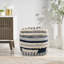 Pouf carré rayé 18 po Grand Canyon