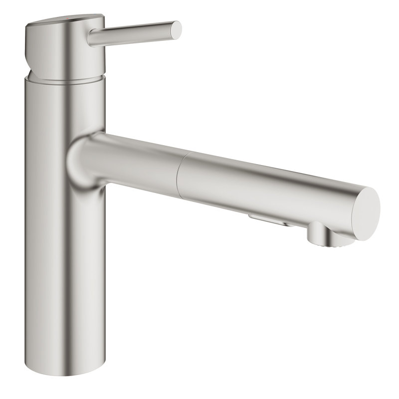 Concetto™ Pull Out Single Handle Kitchen Faucet, SuperSteel Infinity
