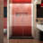 DreamLine Unidoor Plus 45 - 45.5 inch W x 72 inch H Frameless Hinged Shower Door in Brushed Nickel-121735856-122534144