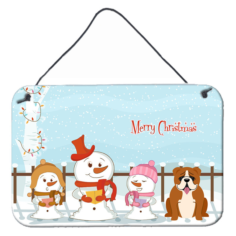 « Merry Christmas »-bouledogue anglais décoratif fauve, Bouledogue anglais, Merigold