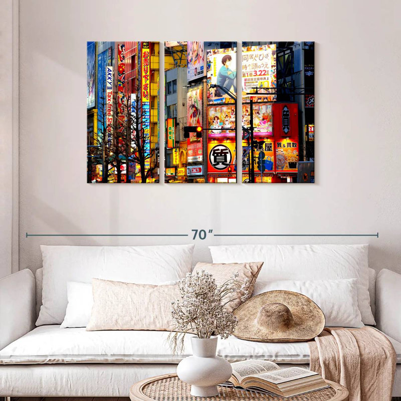 Kavia Japan Nightlife, 28" H x 45" W