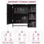 Armoire de rangement murale pour salle de bain, armoires à pharmacie avec grande porte miroir, tablettes réglables et trois niveaux de rangement ouverts, sans meuble-lavabo-538376064