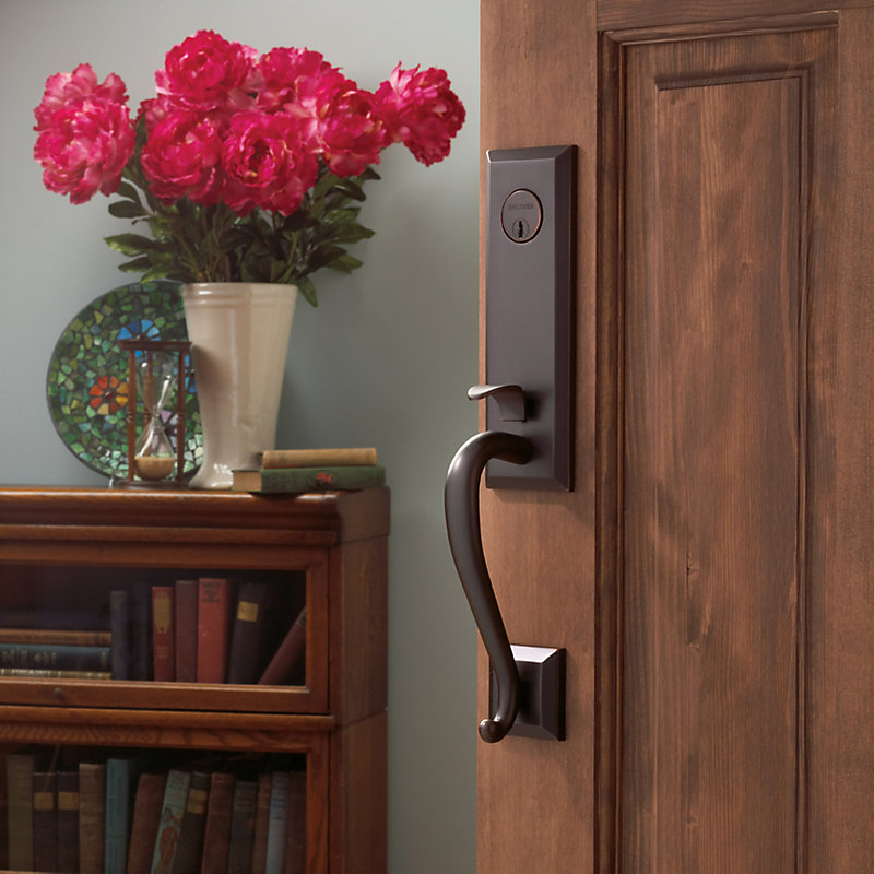 Stonegate Complete Inactive Dummy Handleset with Lever and Rosette, Oil Rubbed Bronze, Left