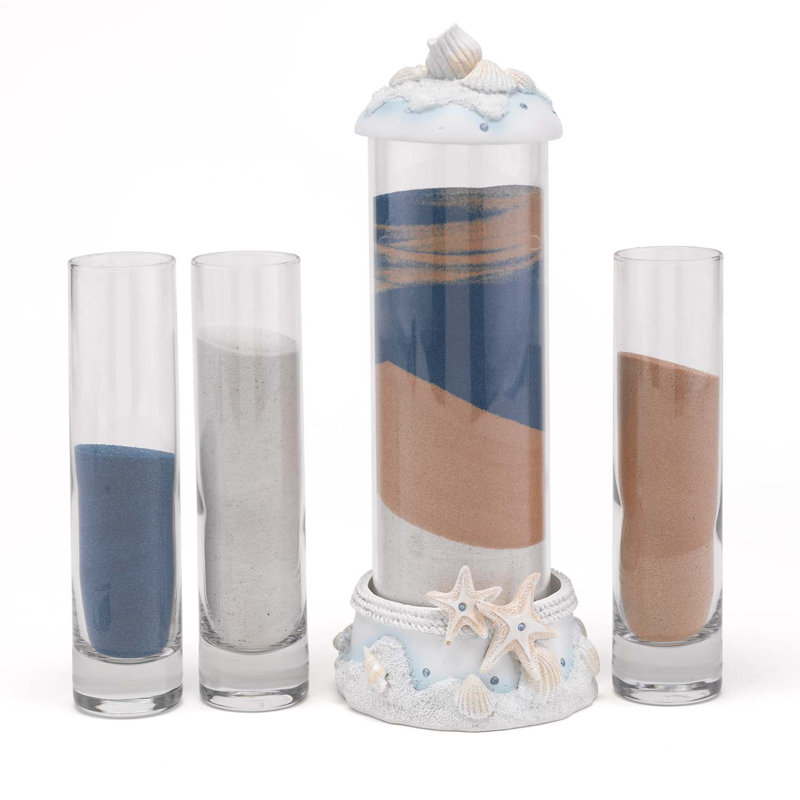 Glass Unity Candles And Sand