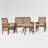 Acacia 4 - Person Patio Conversation Set with Cushions-743709262