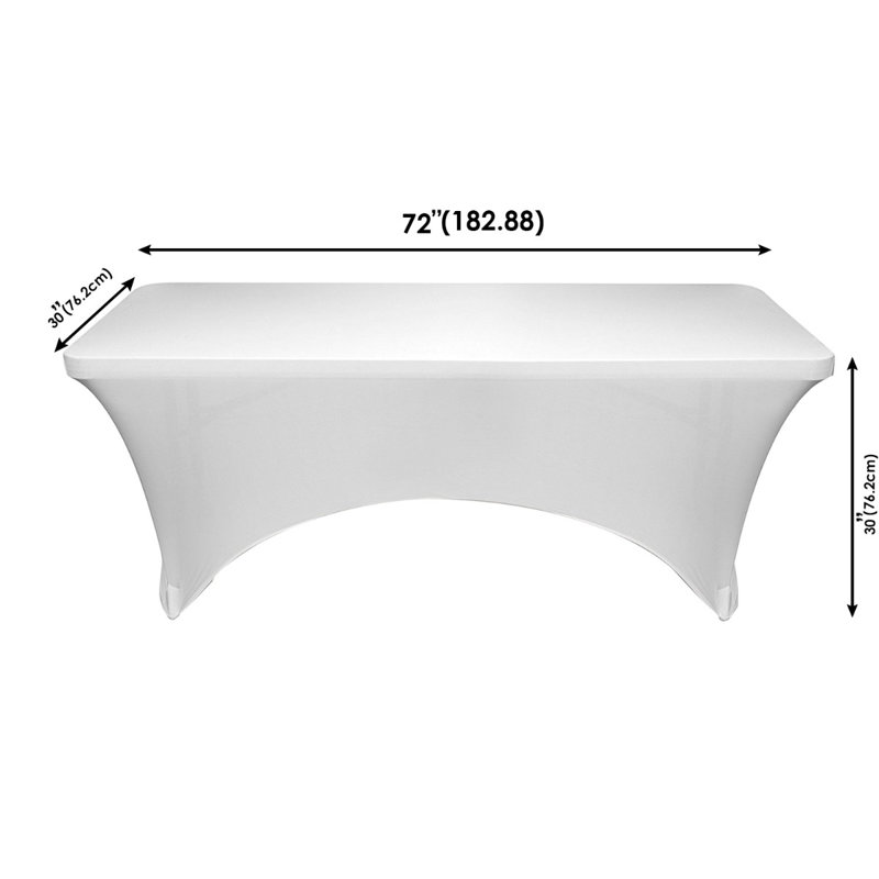 Ebonni Tablecloth, 45cm W x 182cm L, White