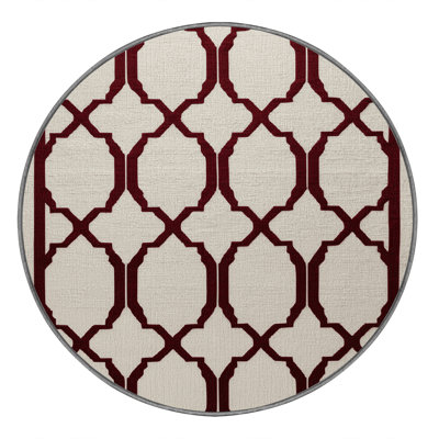 Machine Washable Trellis Gray Area Rug