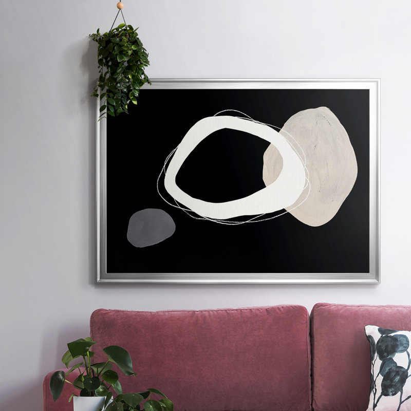 «Simply Stated I», reproduction d'art sur toile, H 30 po x l 44 po x P 1,5 po, Argent