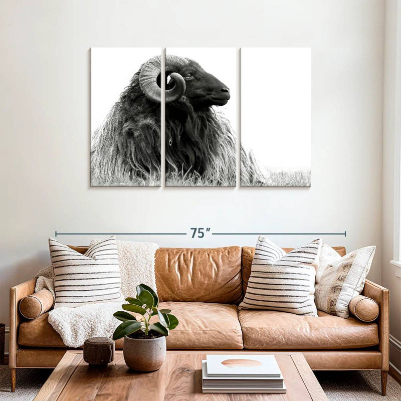 Bighorn Ram, 36" H x 57" W