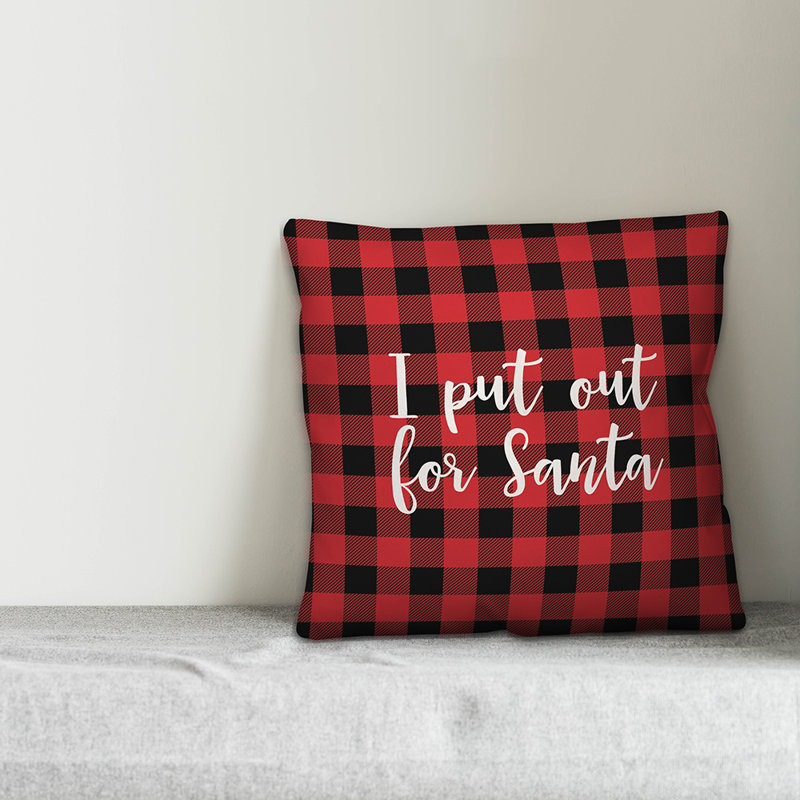  Coussin décoratif «I Put Out for Santa in Buffalo», Housse de coussin