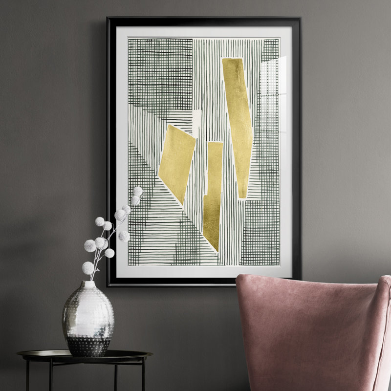 " Shadow Screen I ", Black Framed, 30.5" H x 22.5" W x 1" D