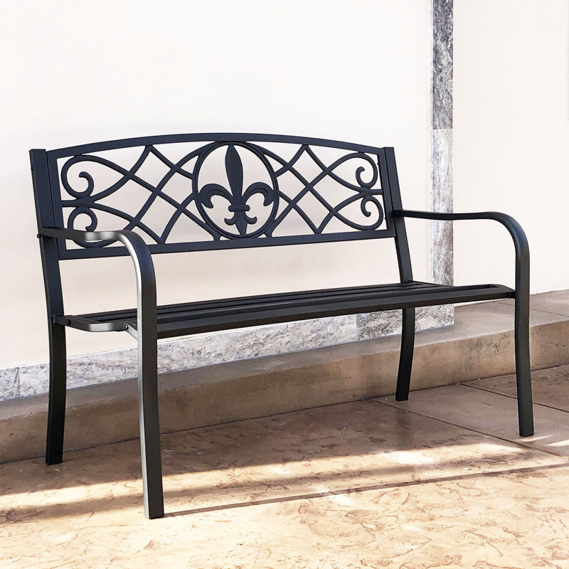 Banc de jardin en acier Faircloth