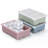 Silicone Ice Cube Trays 3 Pack - Large Size Silicone Ice Cube Moulds With Leak Proof Removable Lid Square Ice Cube Tray And BPA Free For Cocktail,Whiskey, Stackable Flexible Ice