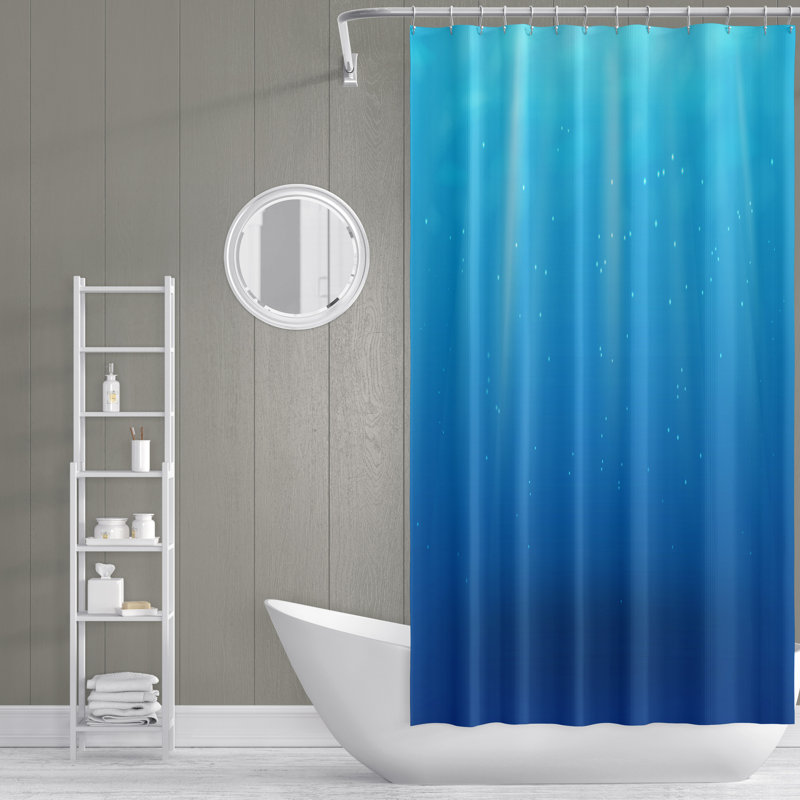 Rideau de douche simple Hugley Ombre, H 93 po x l 70 po