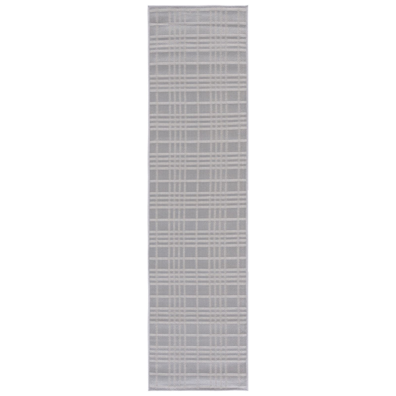 Abass Performance Machine Washable Plaid Indoor/Outdoor Area Rug, Runner 2' x 6'