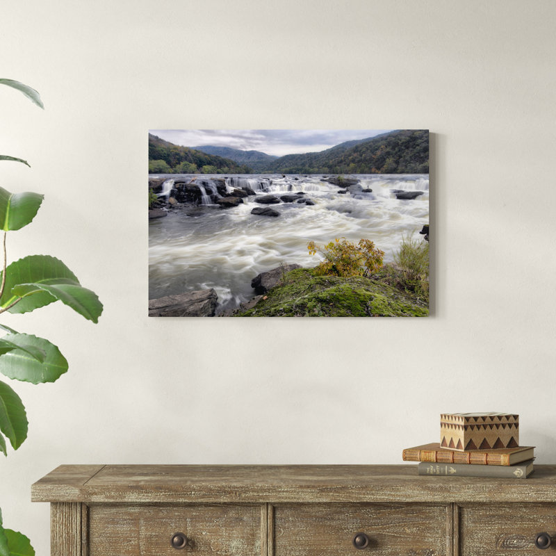 Sandstone Falls I par Danny Head - photographie sur toile tendue, H 20 po x l 30 po x P 1,25 po