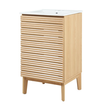 Calandre 20'' Single Bathroom Vanity with Ceramic Top