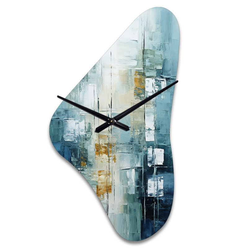 Sculpture horloge murale Birch Woods Whispering Winds VI - Boomerang, Moyenne