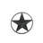 Fe26 3D Star Ornamental Insert Gloss Black