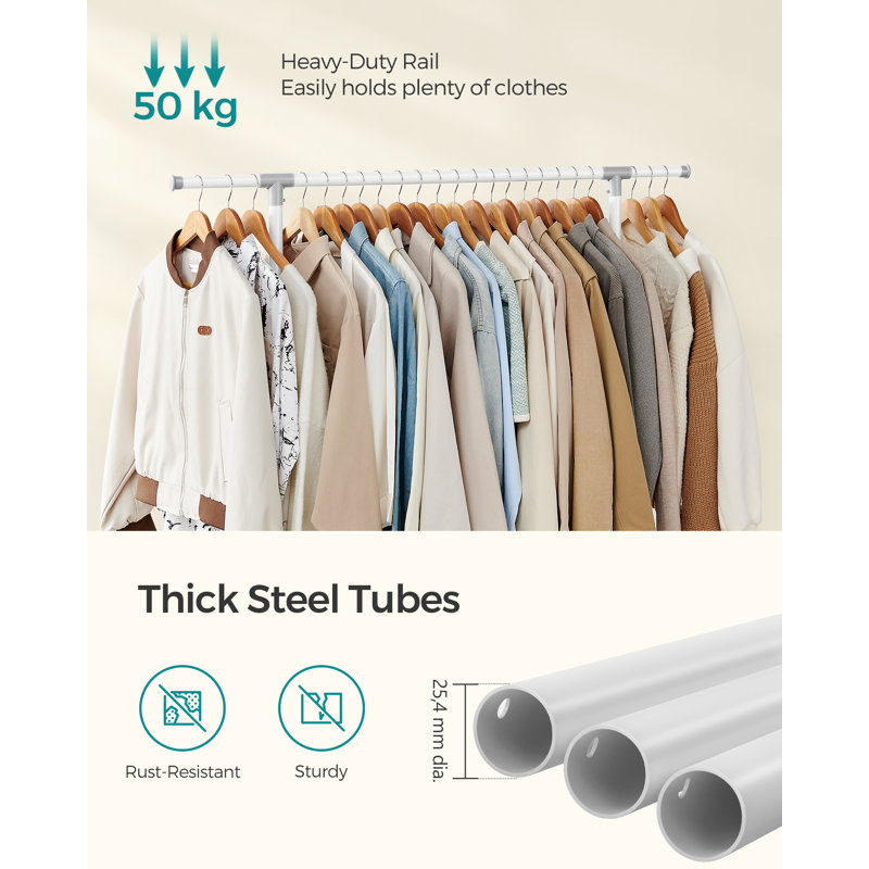 165cm Rolling Clothing Rack