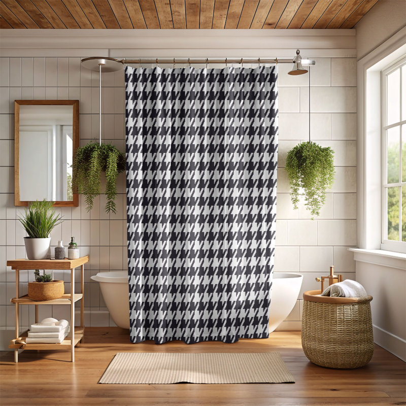 Rideau de douche Twilight Grid - Premium, H 74 po x l 71 po
