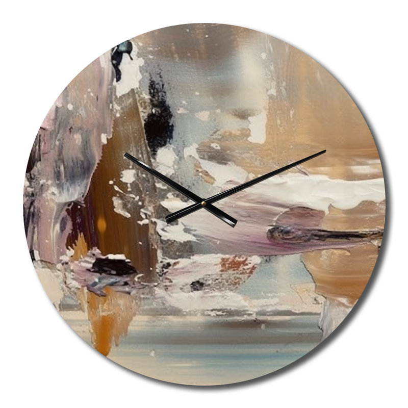 Horloge murale contemporaine Contemporary Abstract Expressionism I, Moyenne