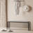 Gray Upholstered Leather Bedroom Bench With Entryway Bench-111994959