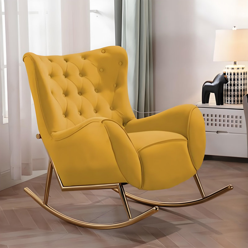 Chaise berçante élégante pour la maison, Gingembre