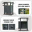 Chariots de gril pour l'extérieur avec rangement et roues, table portative en métal et armoire de rangement pour barbecue, terrasse, patio, cour arrière-947188073
