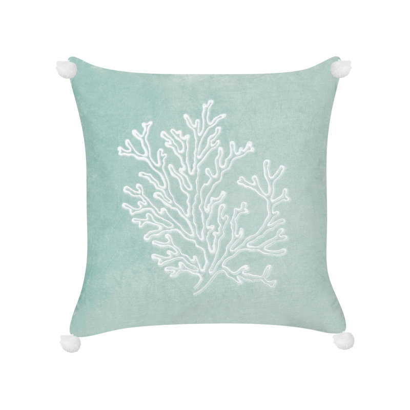 Casteau Animal Print Square Cushion, Mint Green
