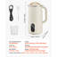 Machine à lait 6-en-1, machine à lait de soja 20 oz avec 6 pales, pour avoine maison, noix, soja, jus, boissons à base de plantes et non laitières avec auto-nettoyage à haute température, eau bouillante, 12 heures Retard