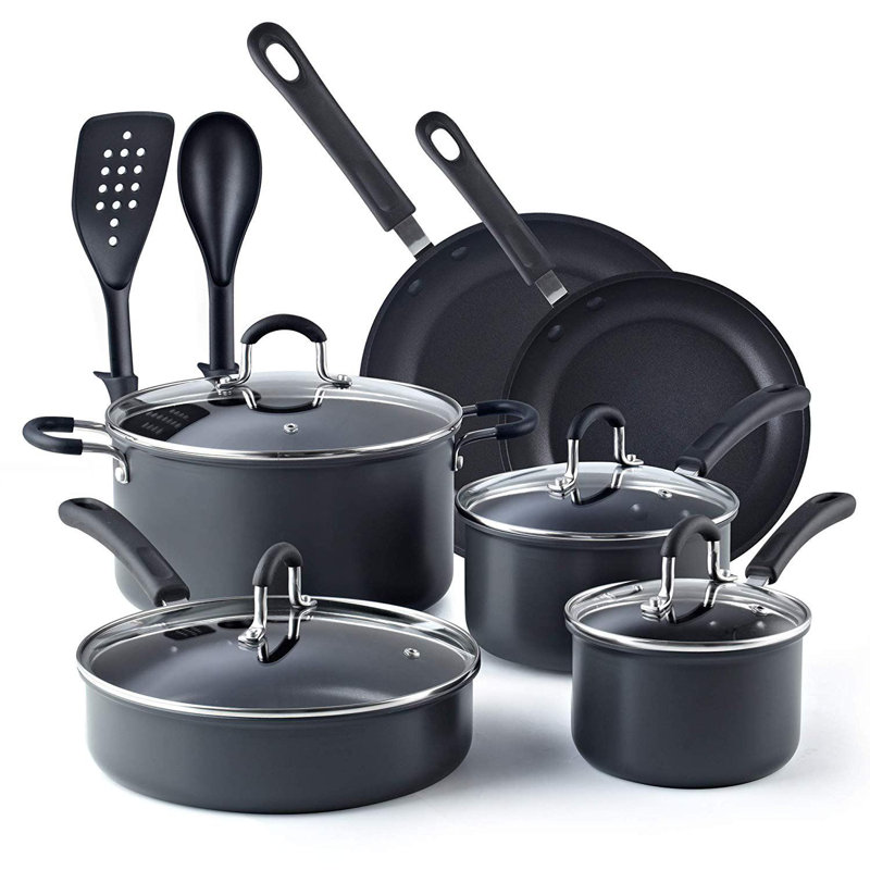 12 - Piece Non-Stick Aluminum Cookware Set