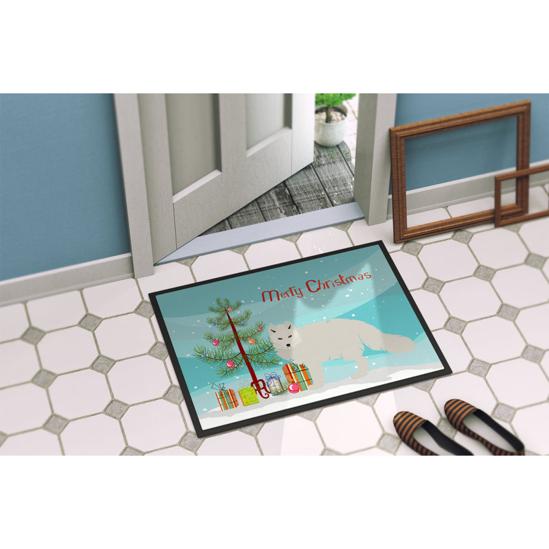 Tapis de porte d’extérieur anti-dérapant arctique fox Annabella, H 0,2 po x l 36 po x P 24 po