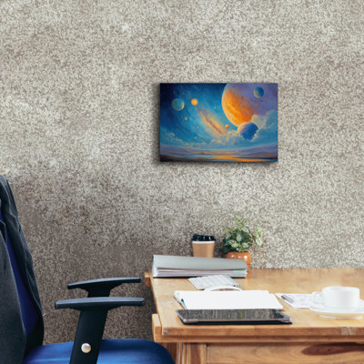  'Universe Glow 1' by Ann Klee Canvas Wall Art, 18" x 12"