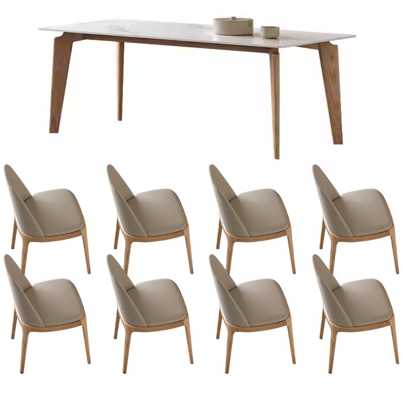 Ensemble de table de salle à manger Simple Rock Durable, H 29,52 po x L 78,74 po x l 35,43 po