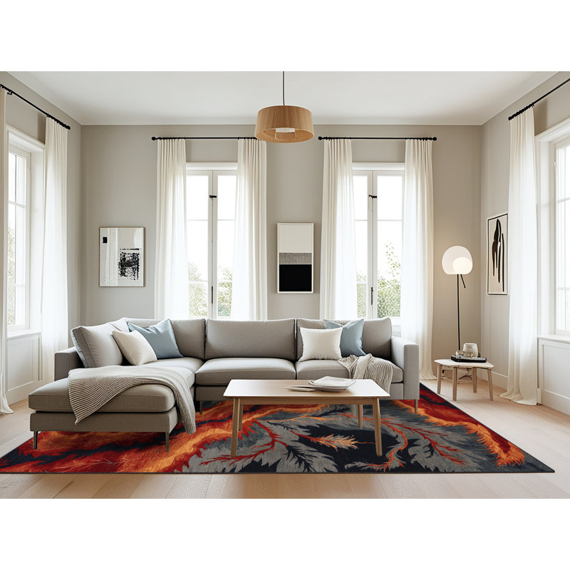 Tapis brun lavable à la machine, Rectangulaire 8 pi x 10 pi