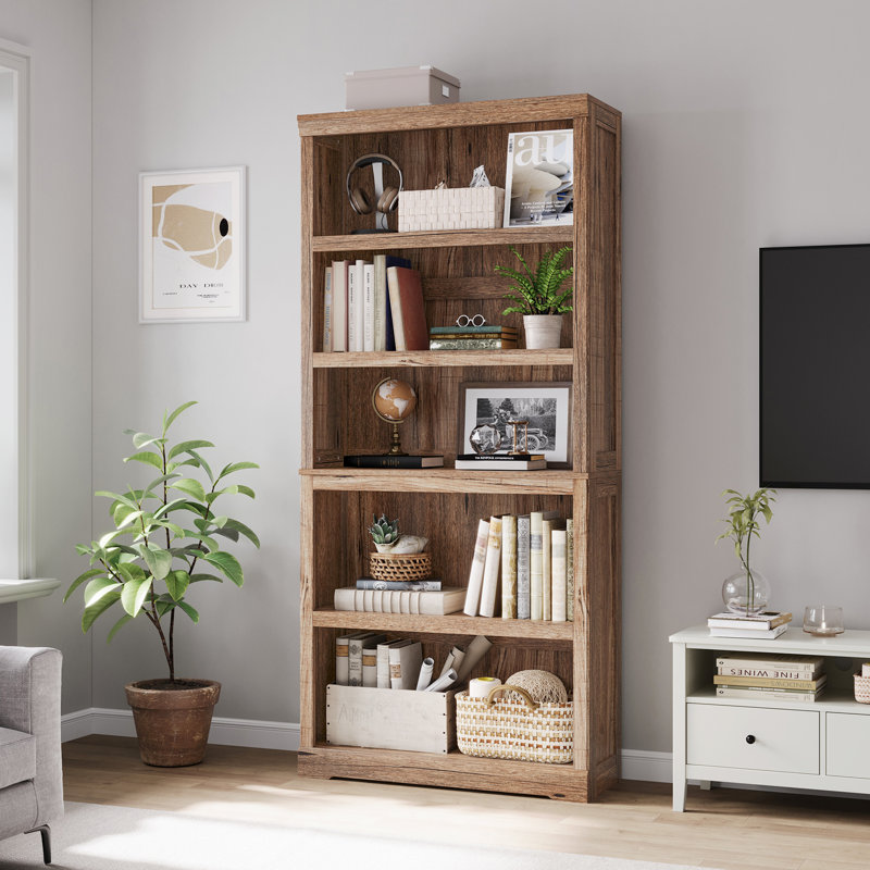 Patrick Shelves Bookcase, Dark Brown