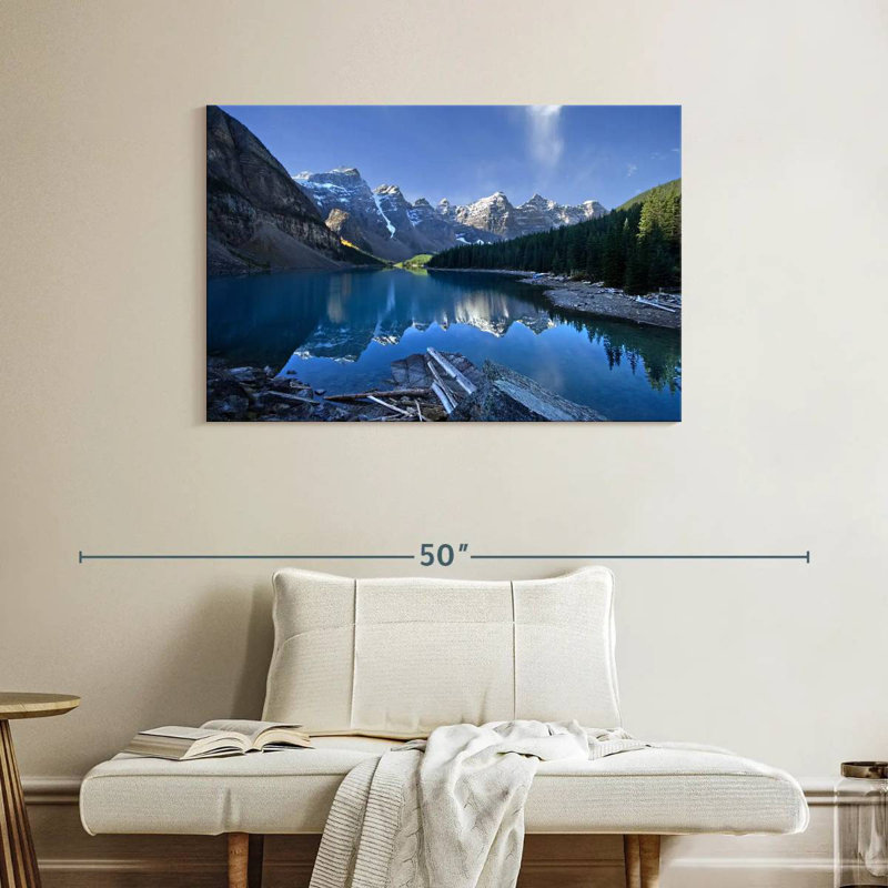 Lac pittoresque de la Moraine, H 26 po x l 39 po