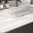31 Inch Marble Vanity Top, White Vanity Top With Pre-Drilled Faucet Holes, Bathroom Vanity Top With Undermount Rectangular Middle Sink And 4" Height Backsplash