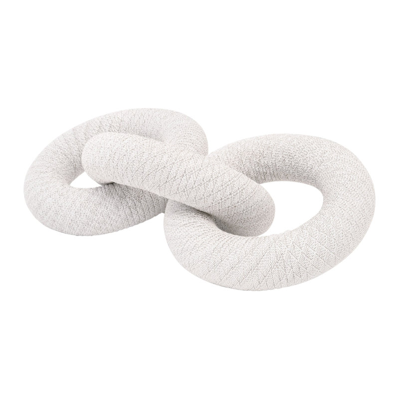 Kalanie Crew Rope Link, White/Gray