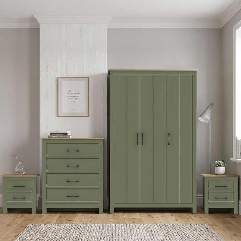 LIMESTONE Piece Bedroom Set, Kale Green