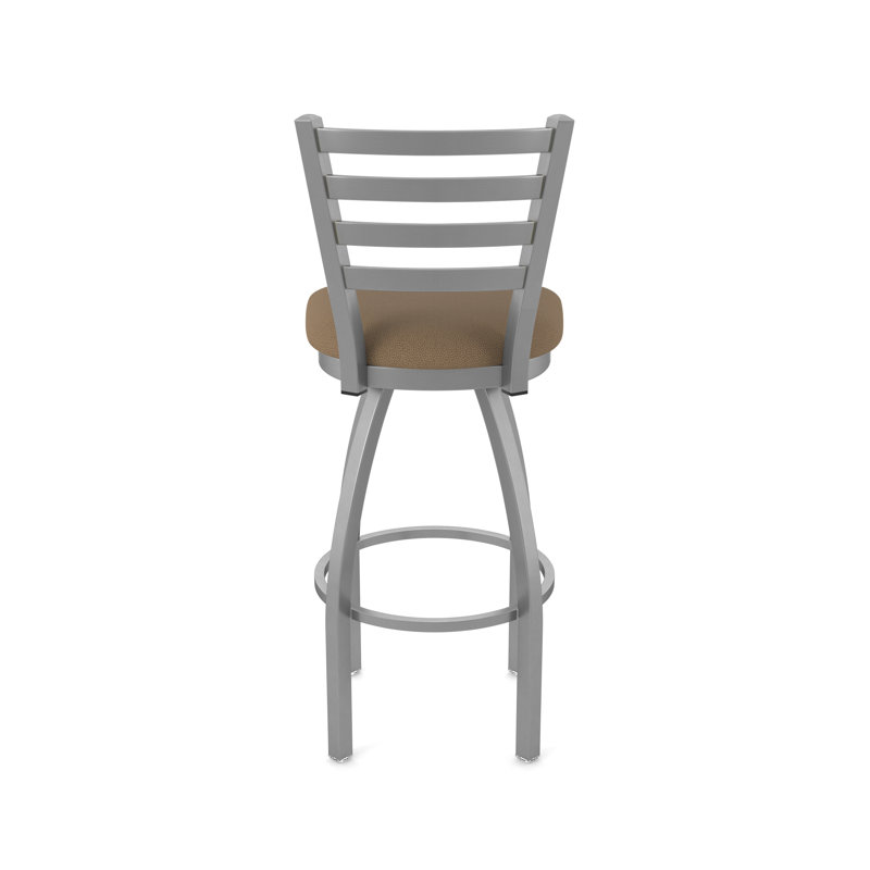 Tabouret pivotant Jackie, Vinyle - thatch chaume, Inoxydable, Très grand (siège d'une hauteur de 36 po)