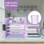 Organisateur de bureau à 5 niveaux avec 3 porte-stylos, organisateur de bureau avec porte-revues, accessoires de bureau en filet-1692250421