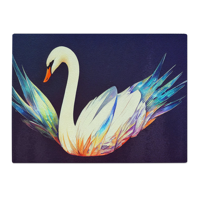 Magical Swan Vol.2  Glass Chopping Board