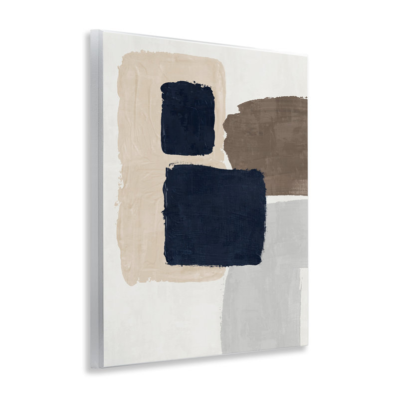 Art mural bleu marine par Nina Blue